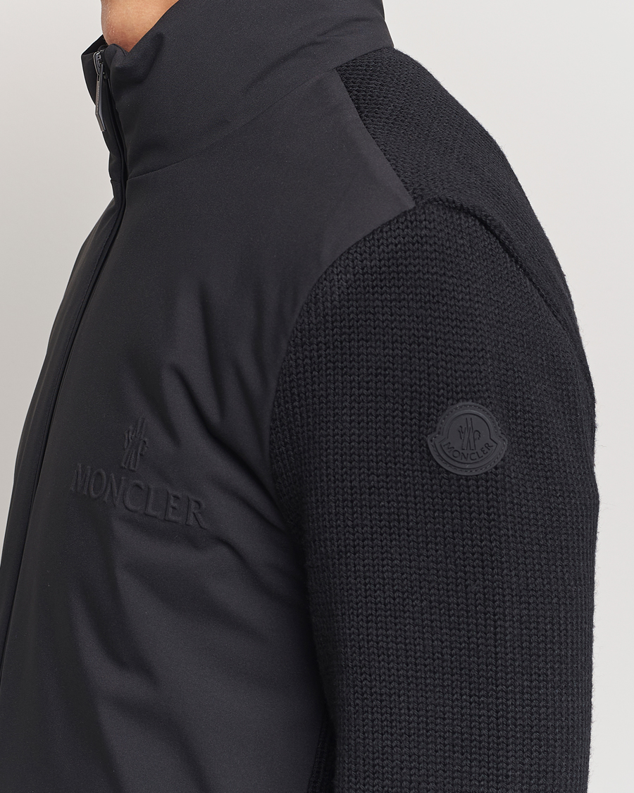 Heren | Jassen | Moncler | Hybrid Zip Cardigan Black