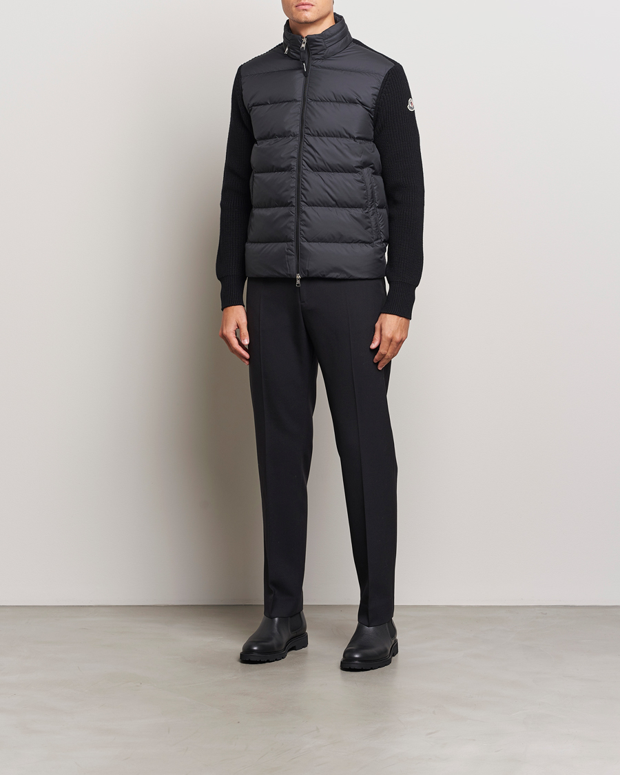 Heren | Jassen | Moncler | Padded Zip Cardigan Black