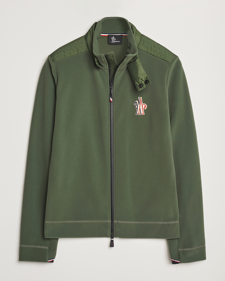 Heren | Truien | Moncler Grenoble | Fleece Full Zip Dark Olive