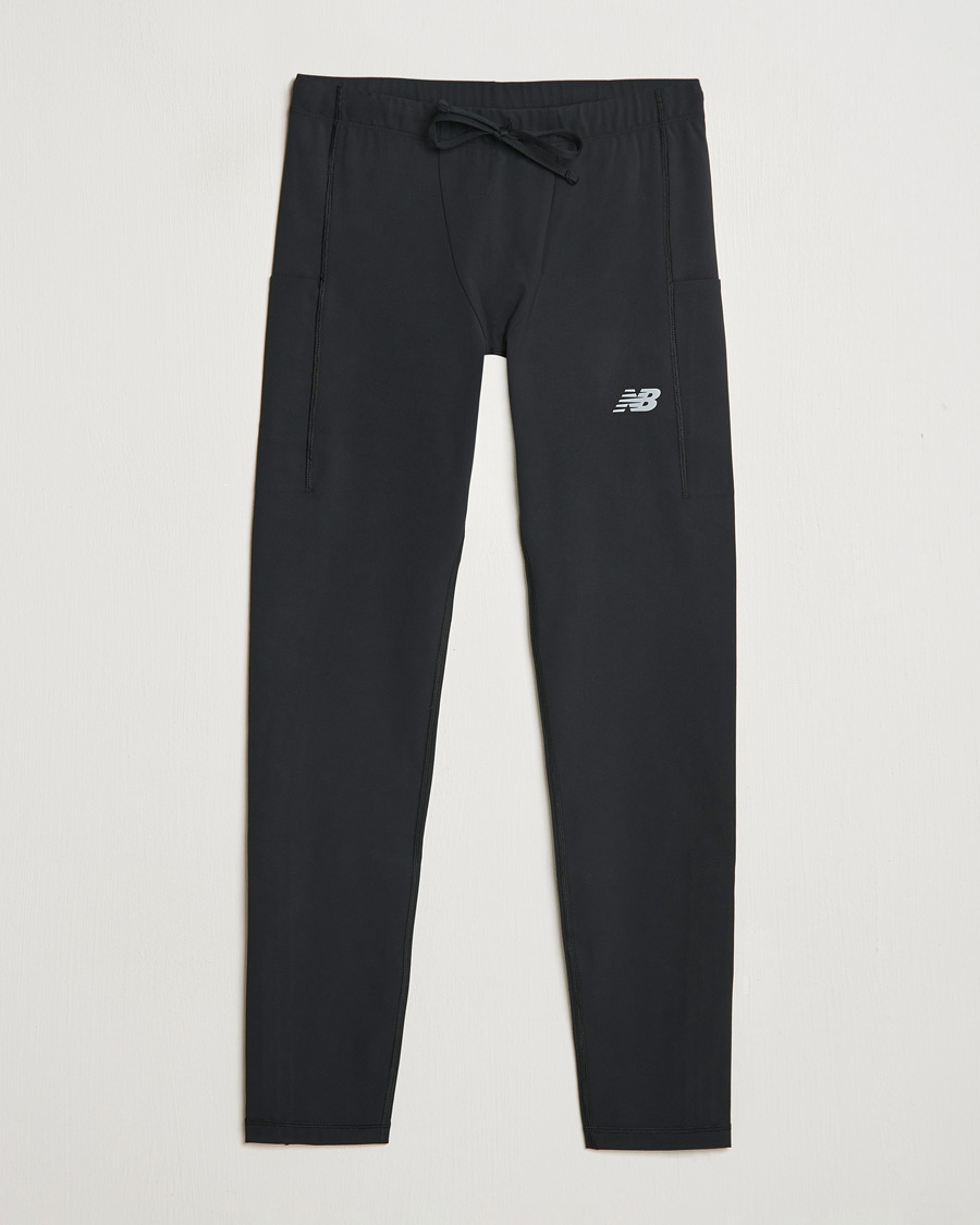 Heren | Broeken | New Balance Running | Sleek Pocket Tights Black