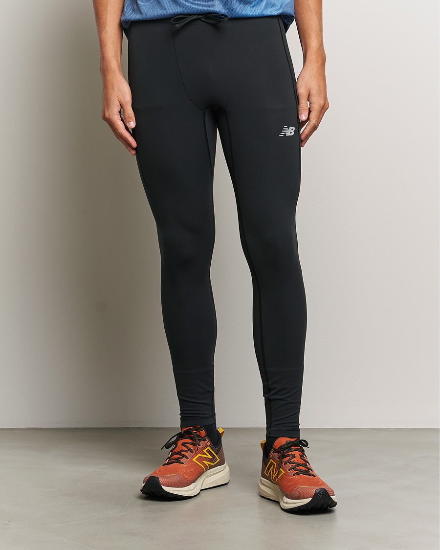 Heren | Broeken | New Balance Running | Sleek Pocket Tights Black