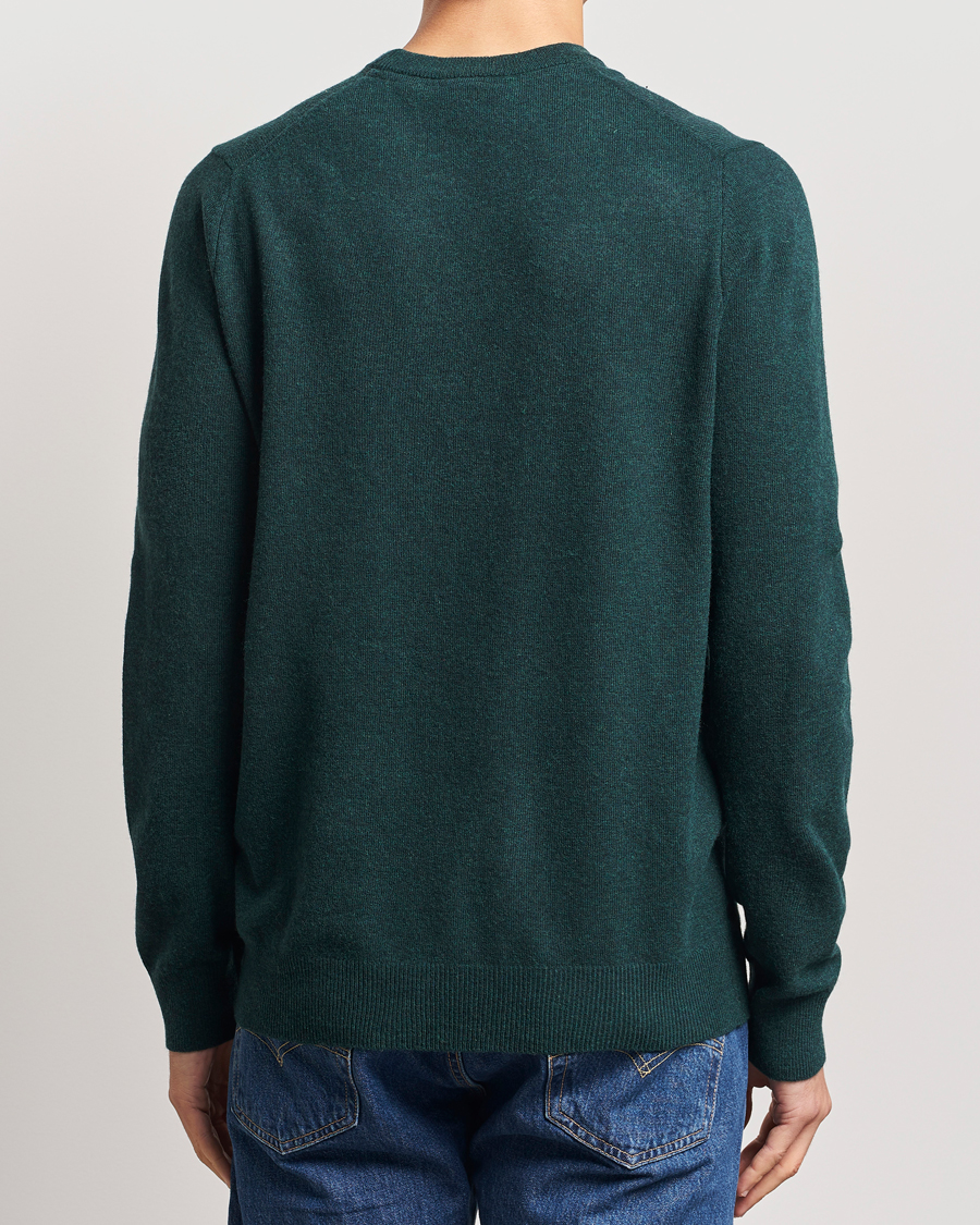 Heren | Truien | Lyle & Scott | Lambswool Crew Neck Pullover Argyle Teal Marl