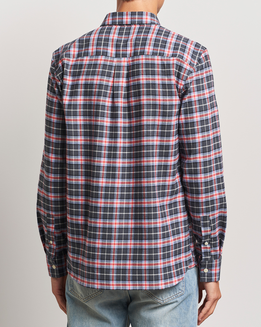 Heren | Overhemden | Lyle & Scott | Checked Flannel Shirt Blue Smoke