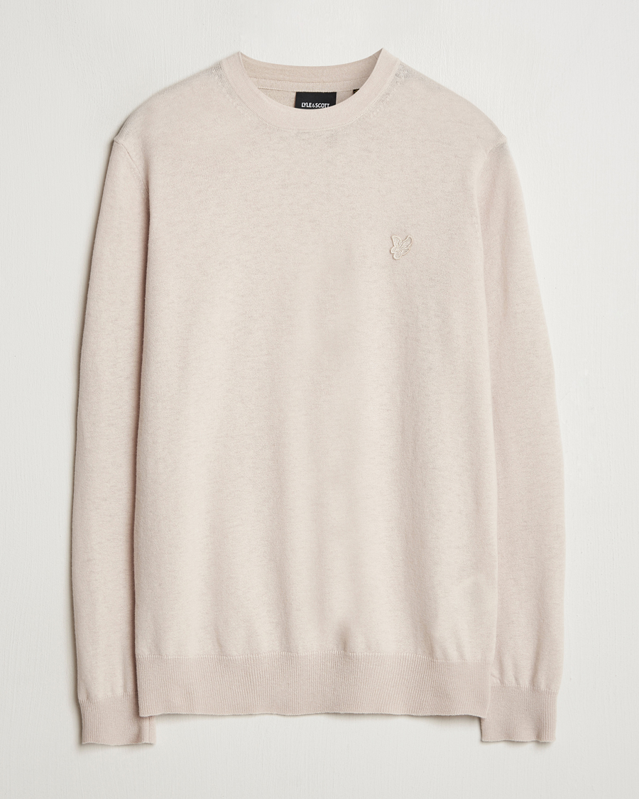Heren | Truien | Lyle & Scott | Tonal Eagle Lambswool Crew Neck Cove