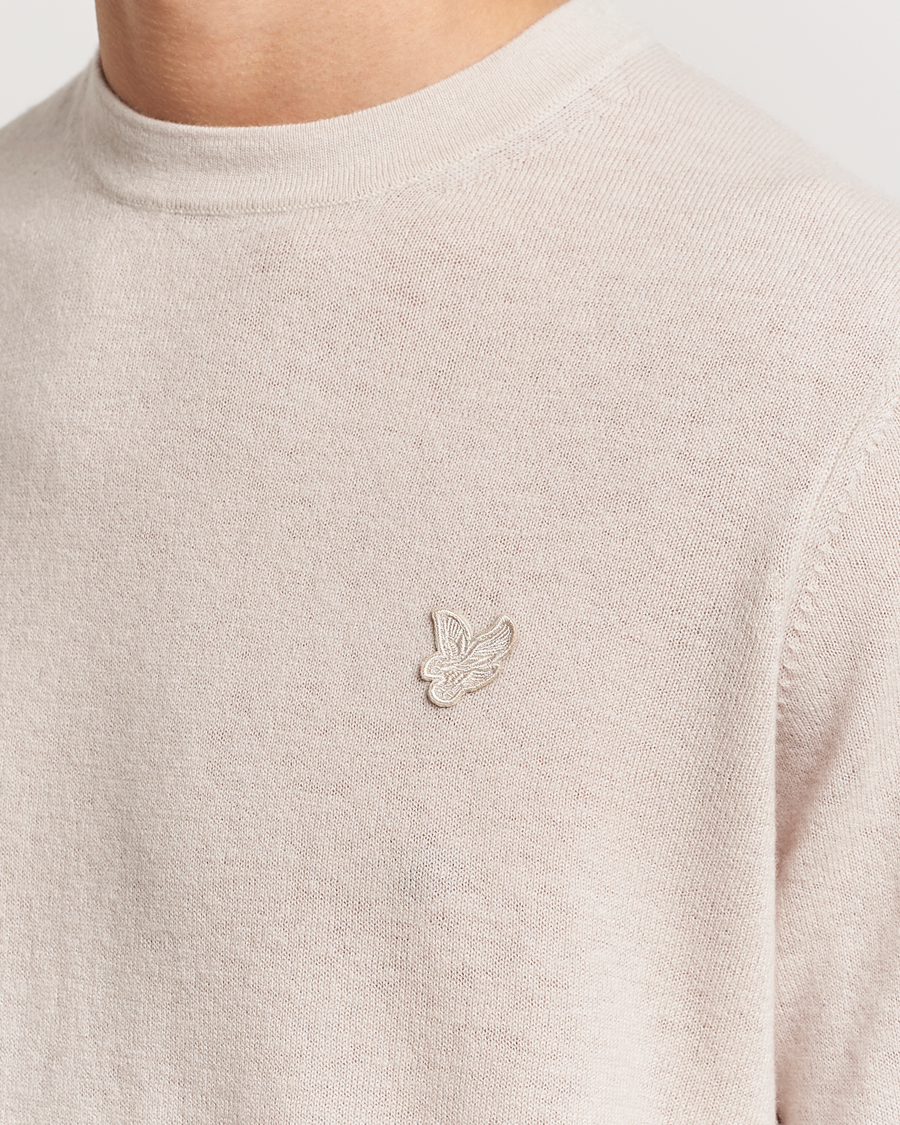 Heren | Truien | Lyle & Scott | Tonal Eagle Lambswool Crew Neck Cove