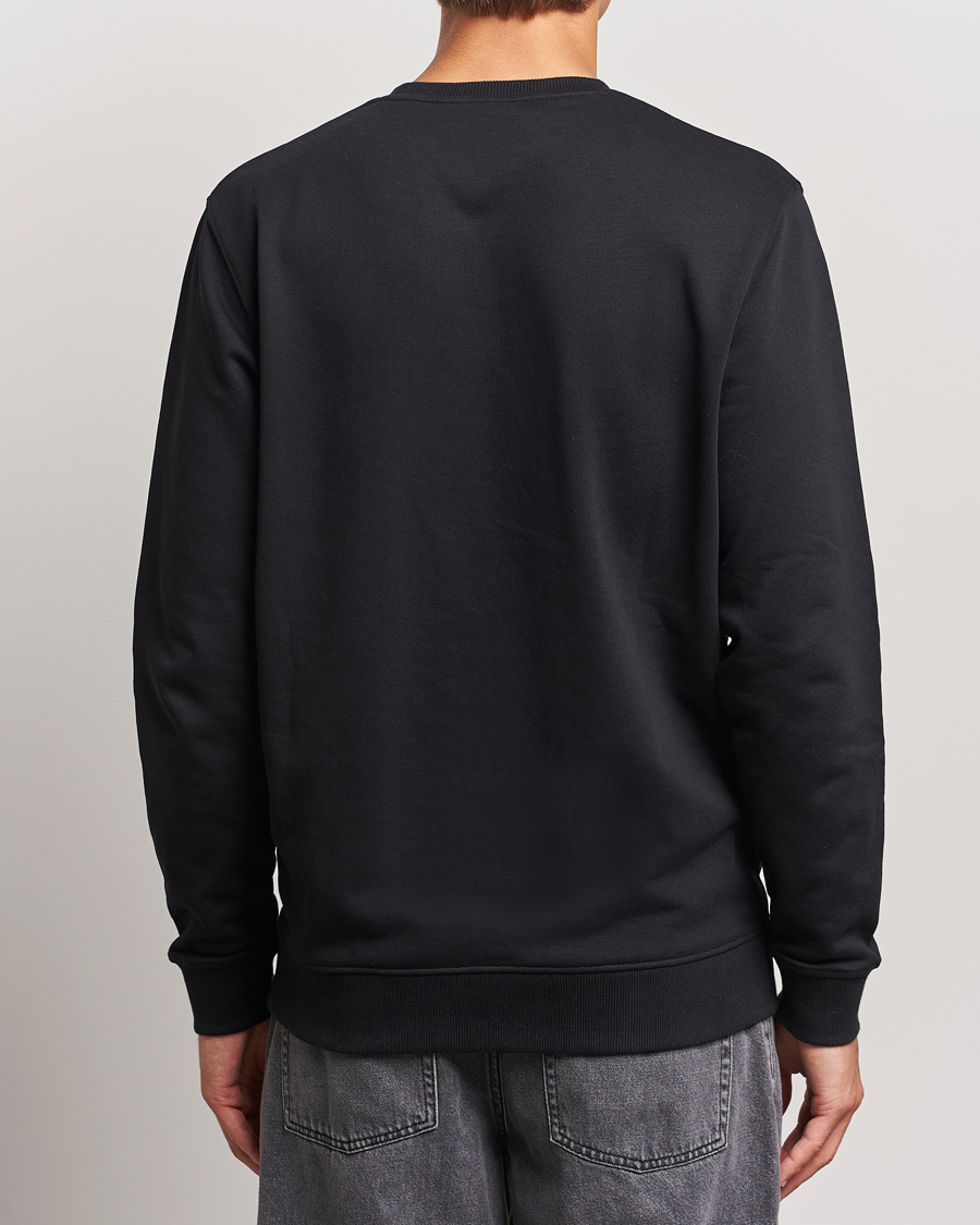 Heren | Truien | Lyle & Scott | Tonal Eagle Crew Neck Sweatshirt Jet Black
