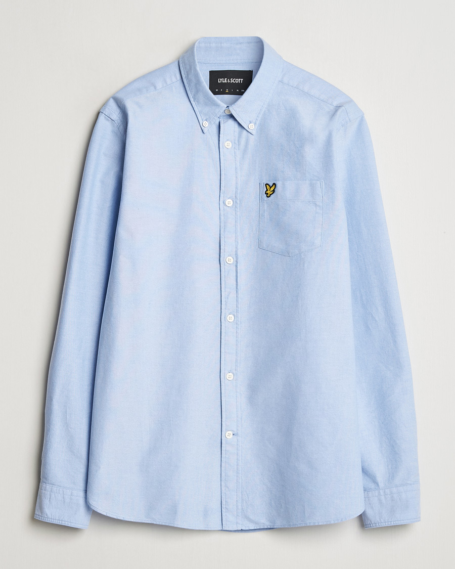 Heren | Overhemden | Lyle & Scott | Lightweight Oxford Shirt Riviera Blue