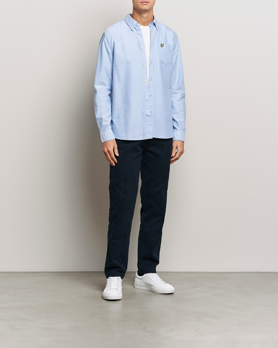 Heren | Overhemden | Lyle & Scott | Lightweight Oxford Shirt Riviera Blue
