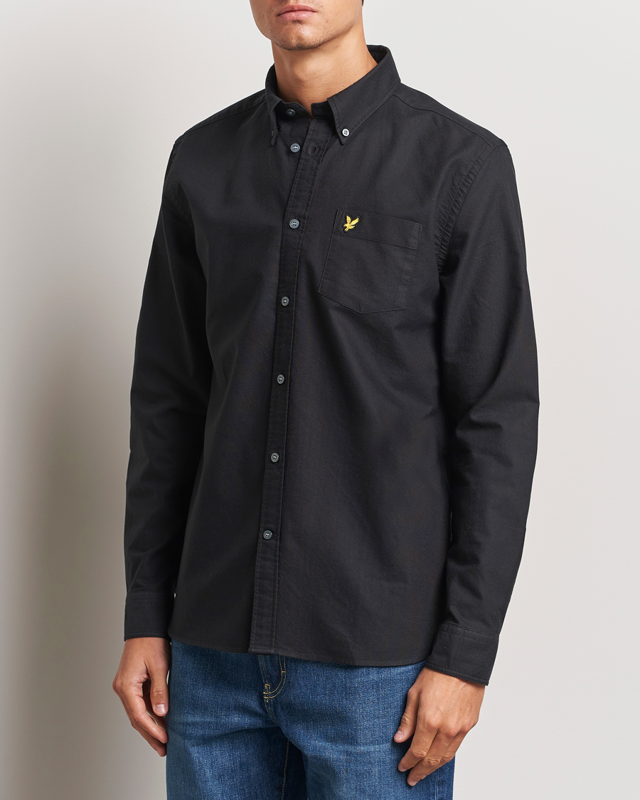 Heren | Overhemden | Lyle & Scott | Lightweight Oxford Shirt Jet Black