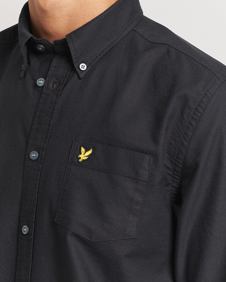 Heren | Overhemden | Lyle & Scott | Lightweight Oxford Shirt Jet Black