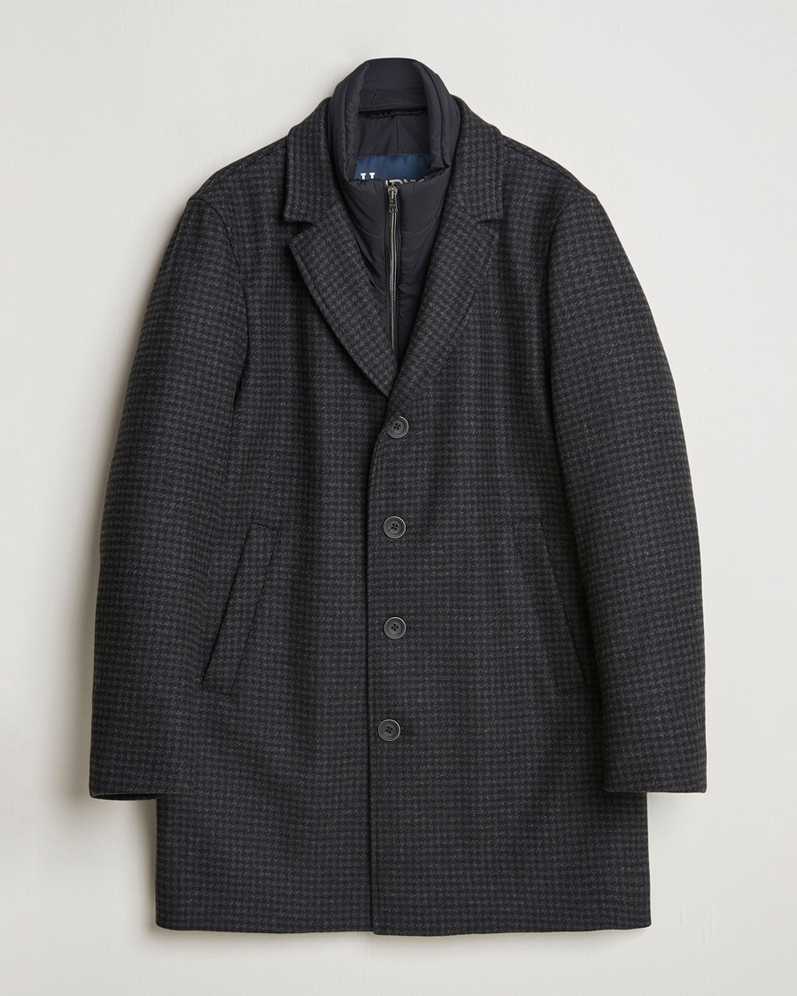 Heren | Jassen | Herno | Wool Zip Coat Charcoal