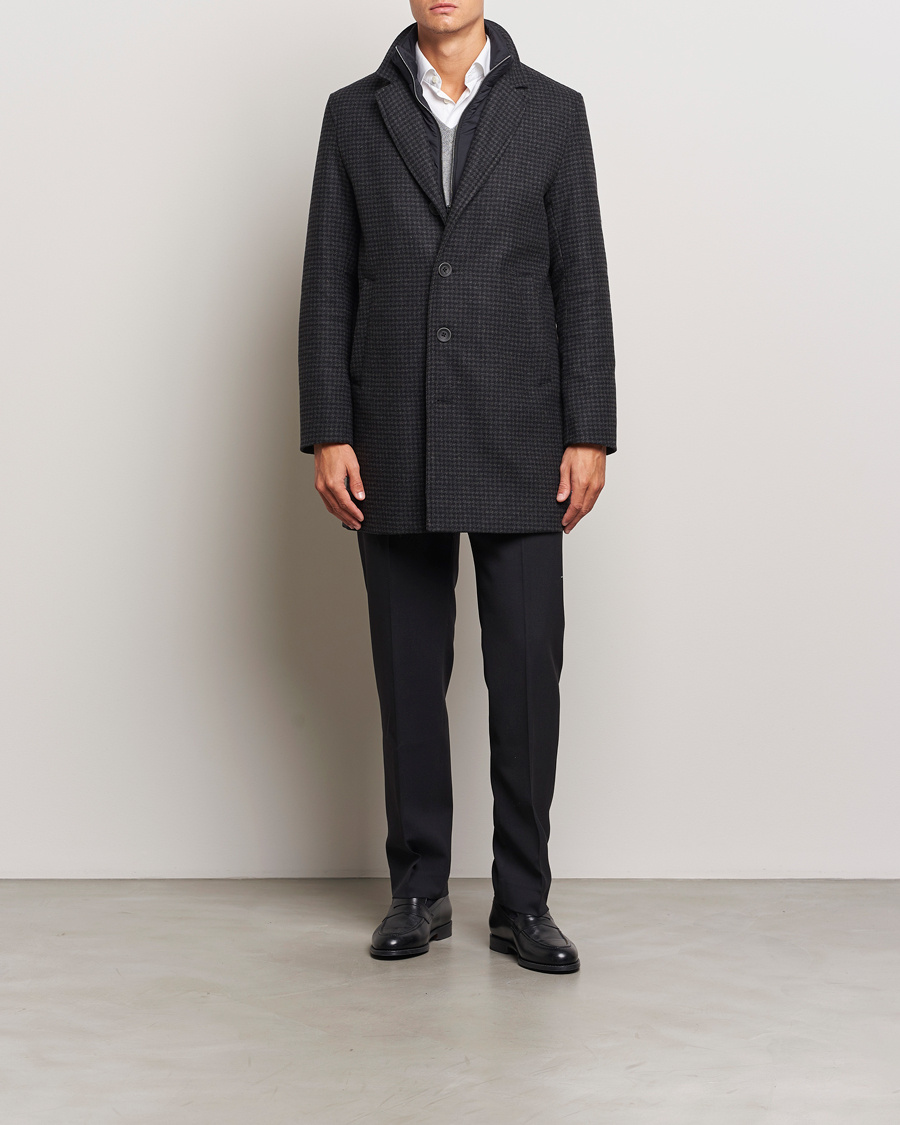 Heren | Jassen | Herno | Wool Zip Coat Charcoal