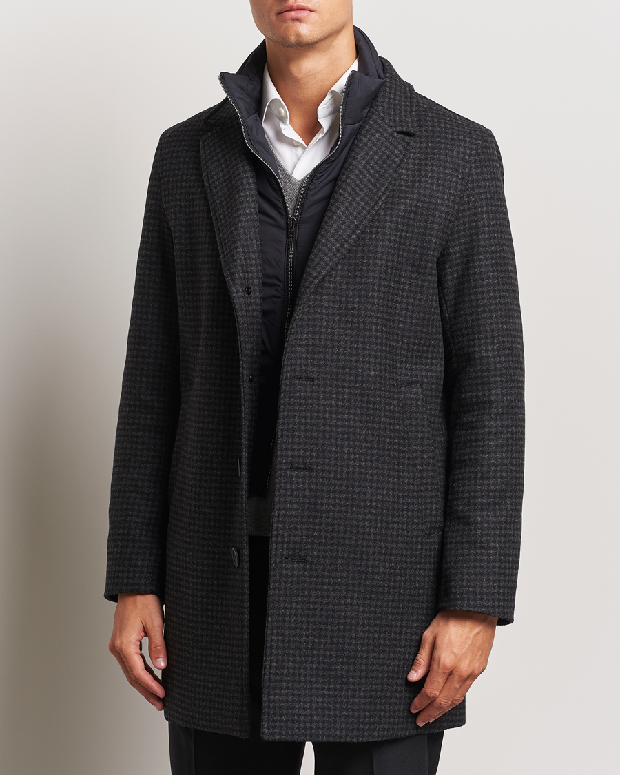 Heren | Jassen | Herno | Wool Zip Coat Charcoal