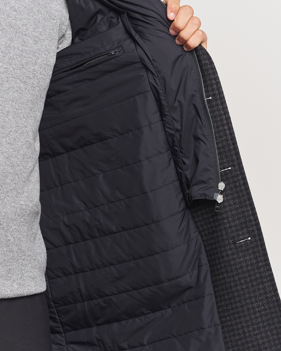 Heren | Jassen | Herno | Wool Zip Coat Charcoal