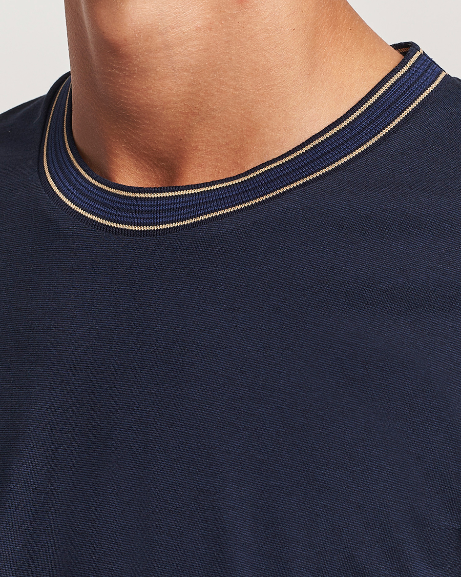 Heren | T-shirts | Orlebar Brown | OB Standard Ribbon Tipping T-Shirt Night Iris