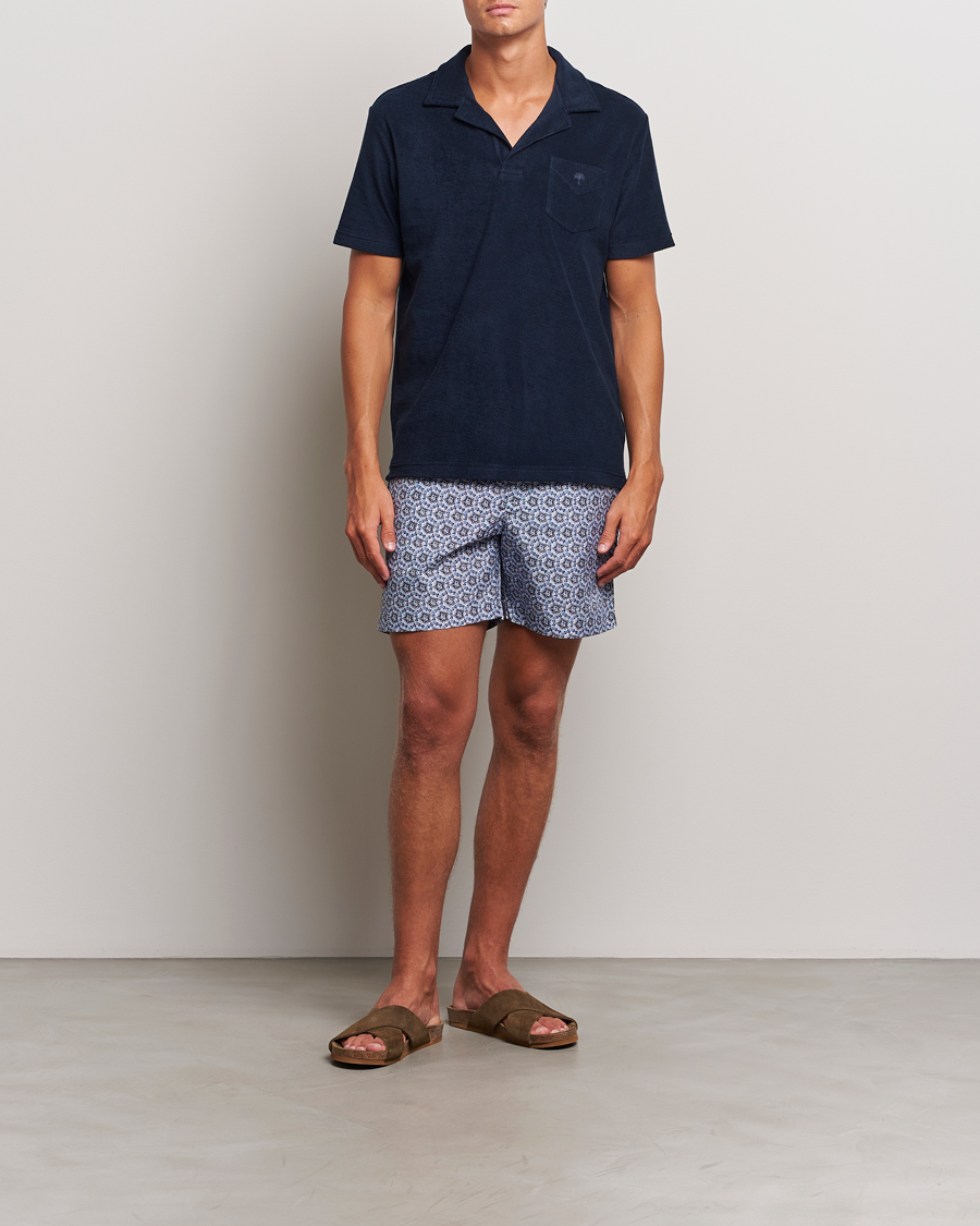 Heren | Orlebar Brown Bulldog Roseate Swimshorts Azul Blue | Orlebar Brown | Bulldog Roseate Swimshorts Azul Blue
