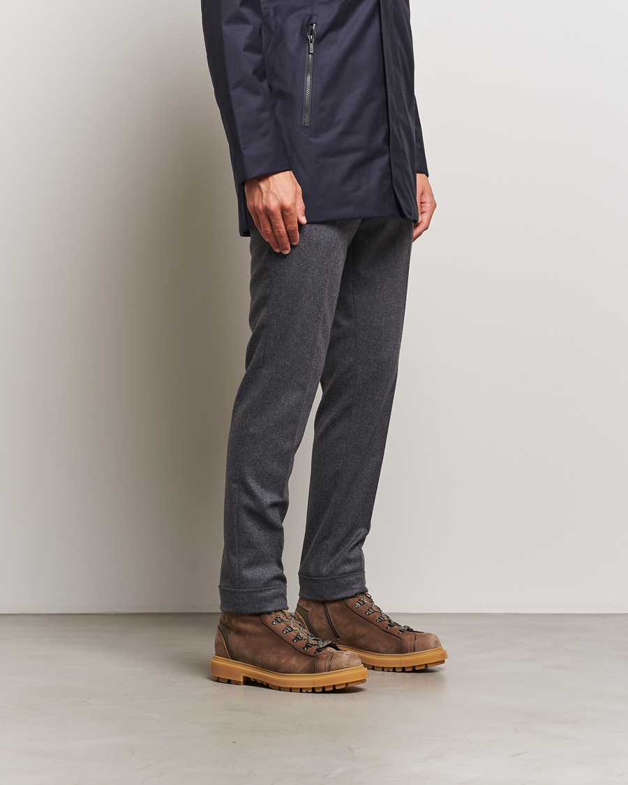 Santoni St Moritz Winter Boot Brown Nubuck Man CareOfCarl