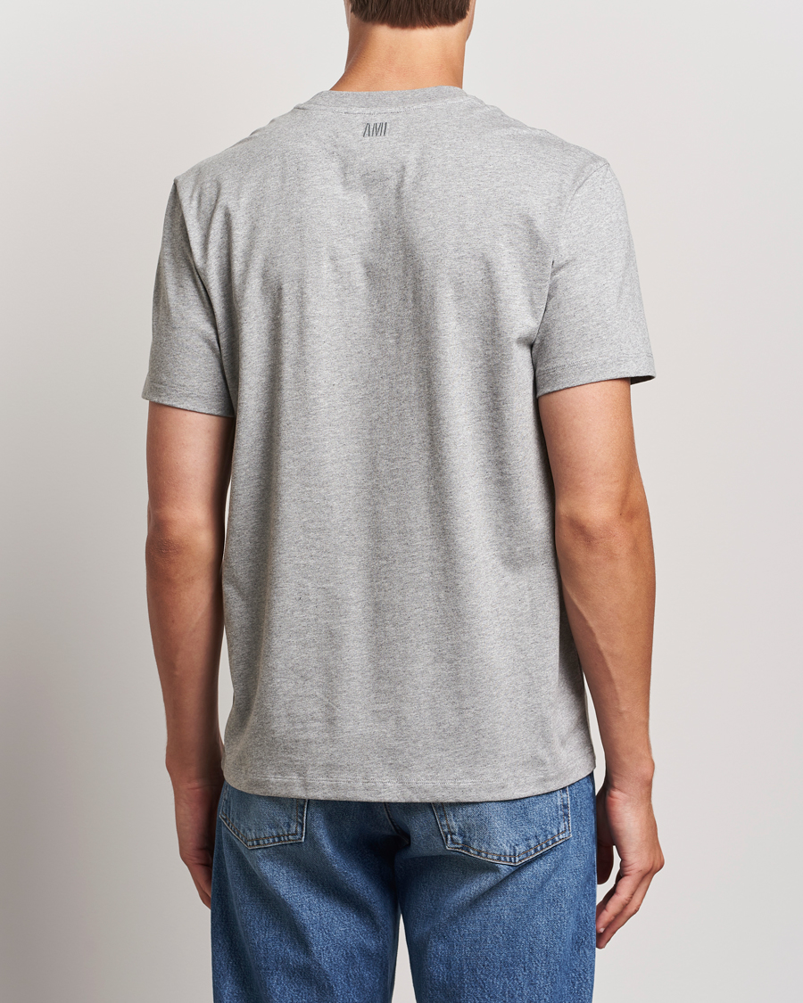 Heren | T-shirts | AMI | Heart Logo T-Shirt Heather Grey
