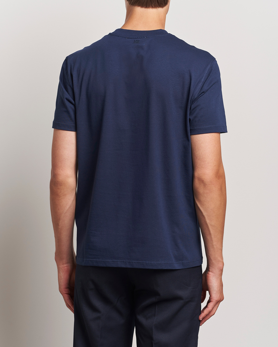Heren | T-shirts | AMI | Heart Logo T-Shirt Nautic Blue