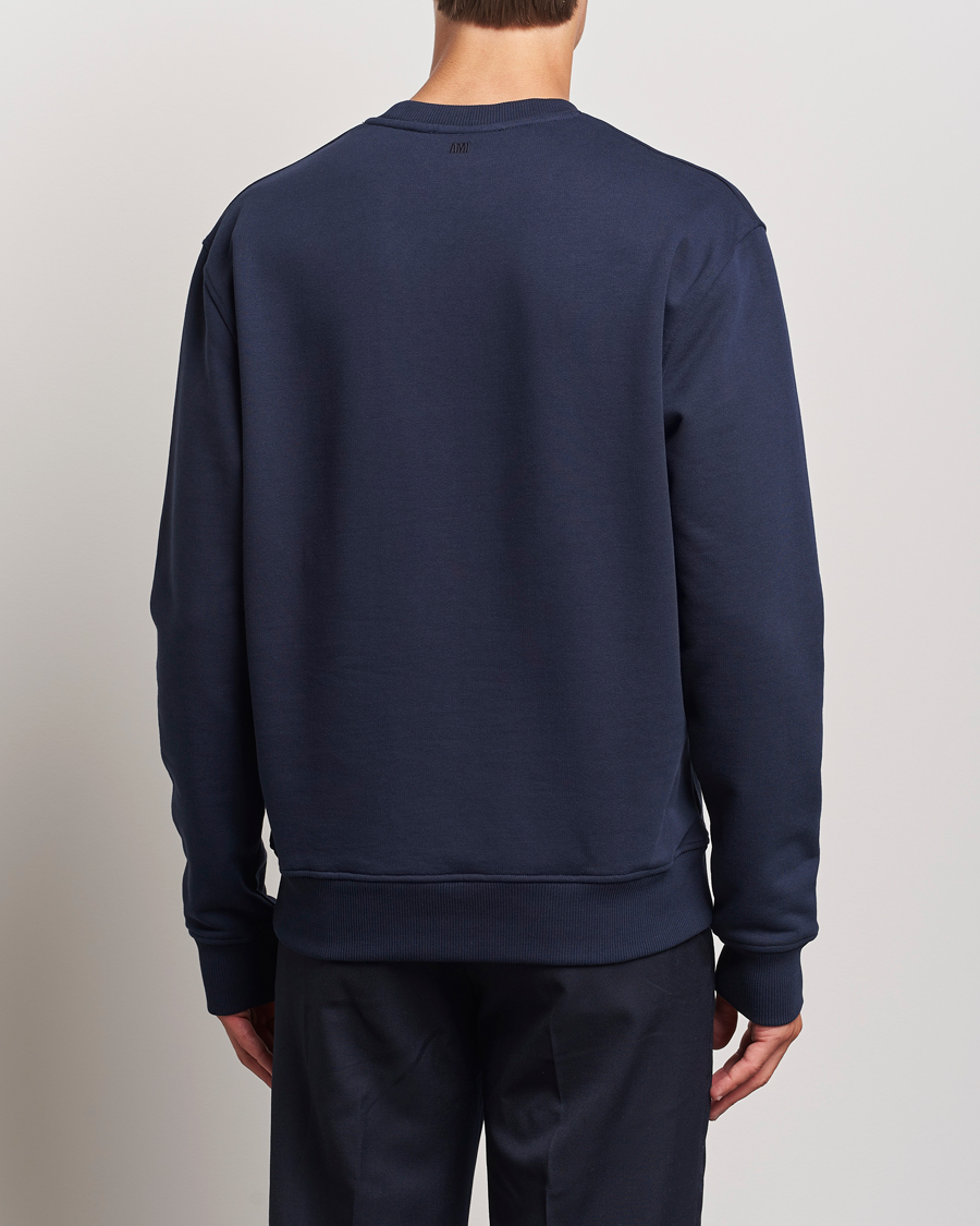 Heren | Truien | AMI | Tonal Heart Logo Sweatshirt Night Blue