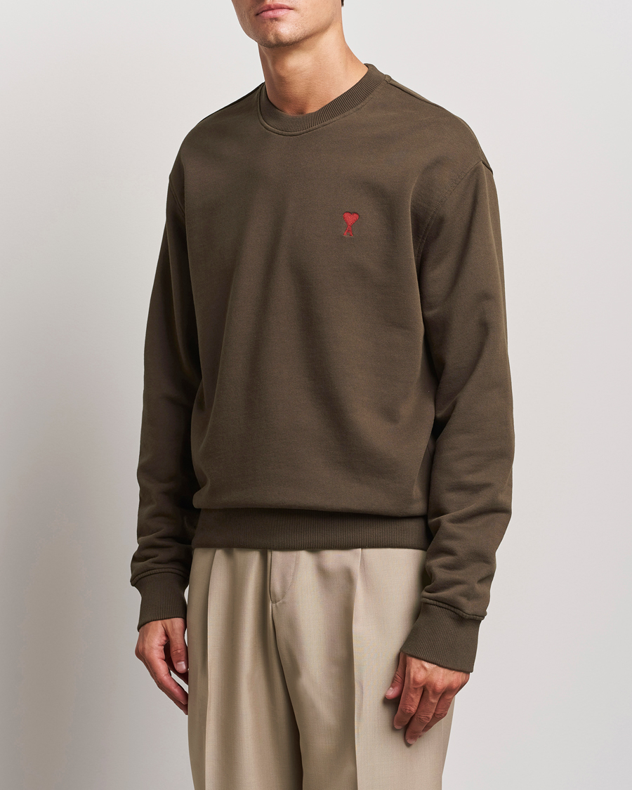 Heren | Truien | AMI | Heart Logo Sweatshirt Dark Coffee