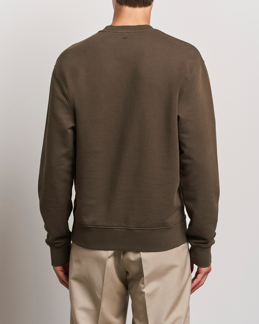 Heren | Truien | AMI | Heart Logo Sweatshirt Dark Coffee