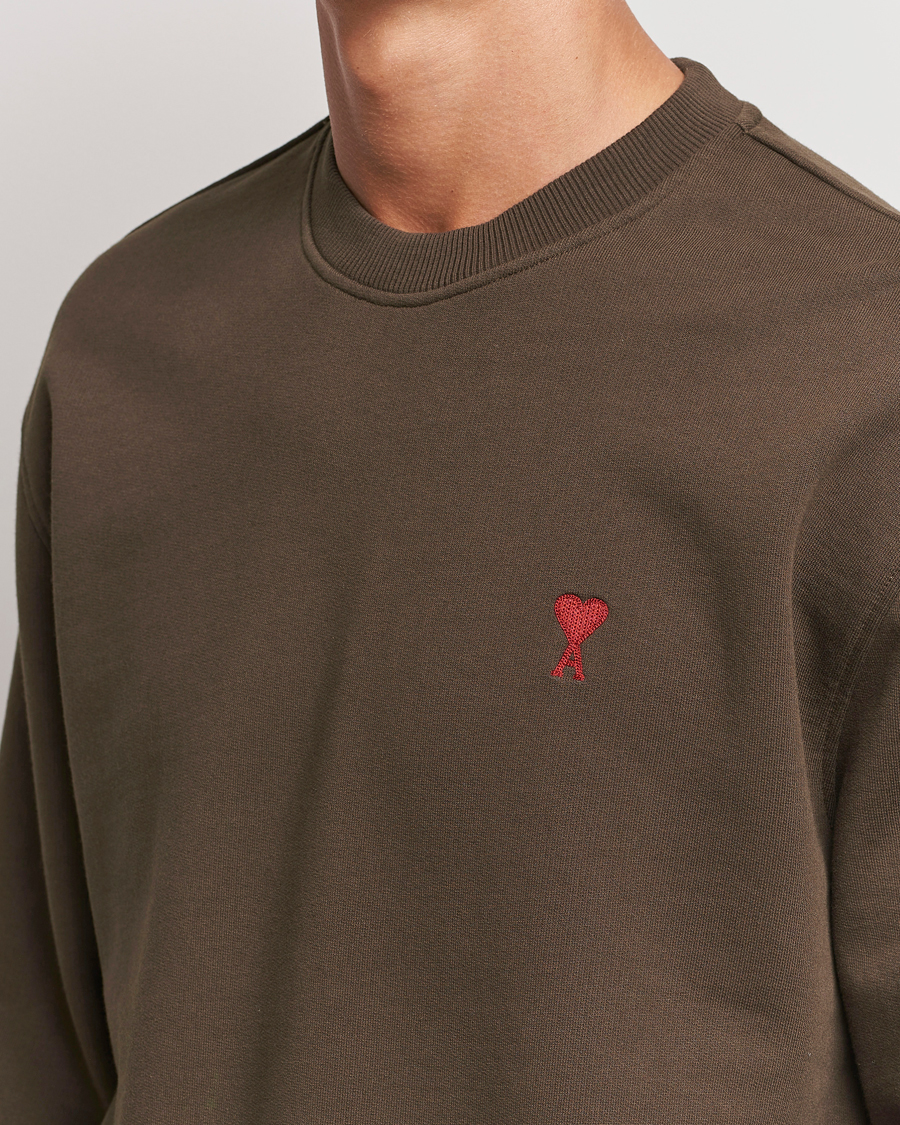 Heren | Truien | AMI | Heart Logo Sweatshirt Dark Coffee