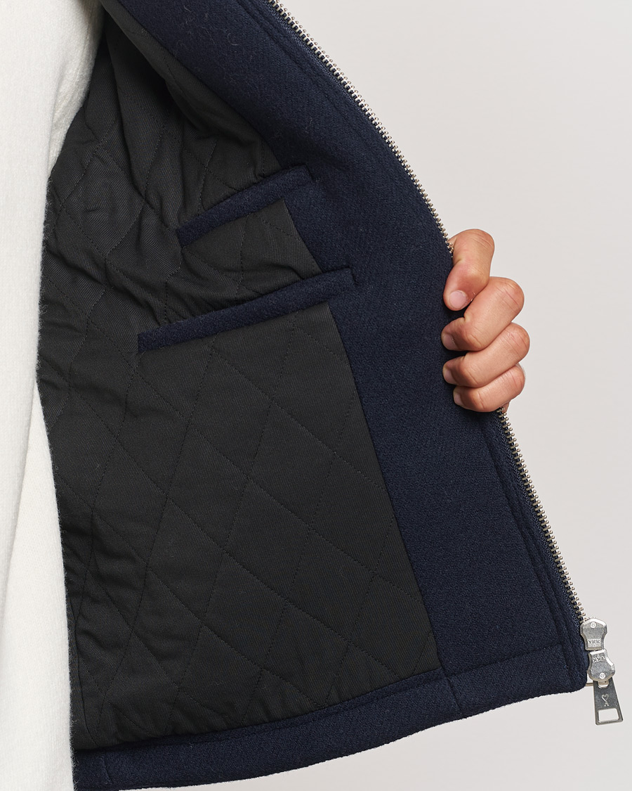 Heren | Jassen | AMI | Wool Shearling Bomber Jacket Navy