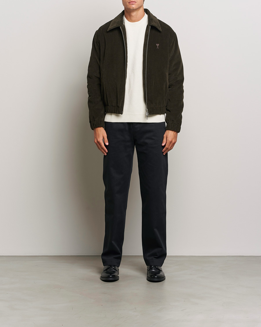Heren | Jassen | AMI | Light Padded Corduroy Jacket Dark Coffee