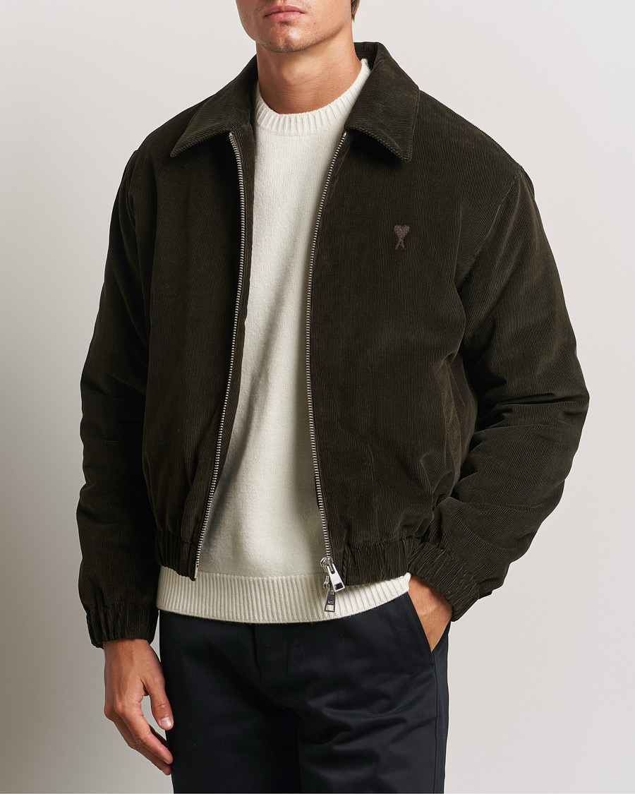 Heren | Jassen | AMI | Light Padded Corduroy Jacket Dark Coffee