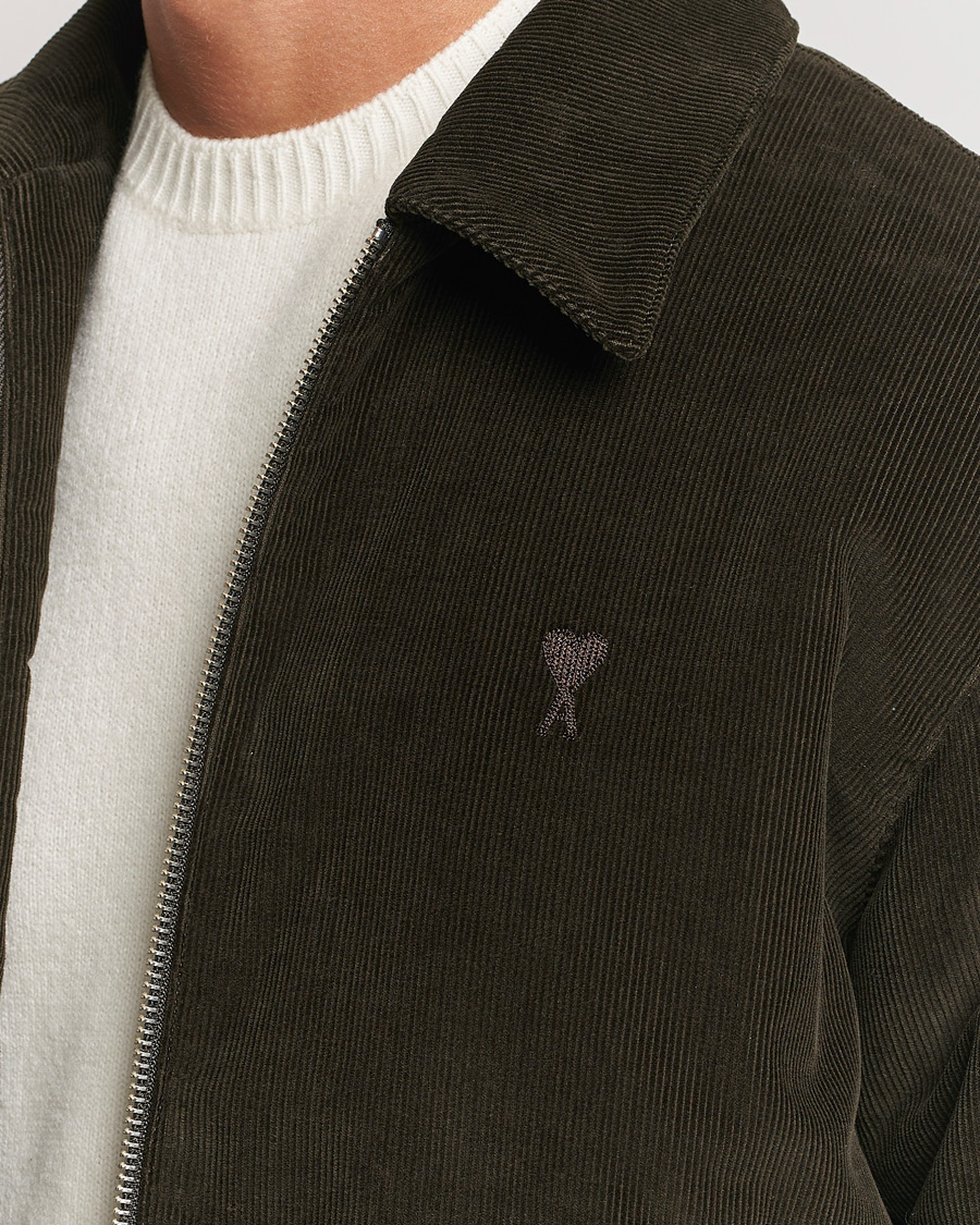 Heren | Jassen | AMI | Light Padded Corduroy Jacket Dark Coffee