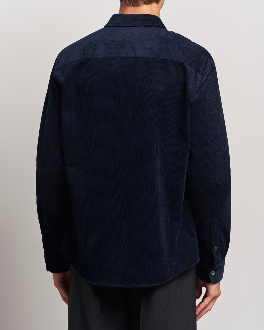 Heren | Overhemden | AMI | Classic Fit Corduroy Shirt Navy