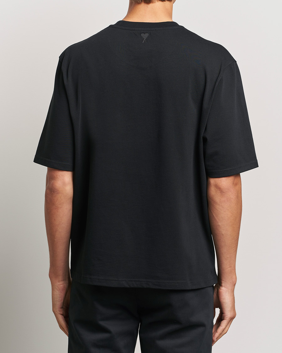 Heren | T-shirts | AMI | Logo T-Shirt Black