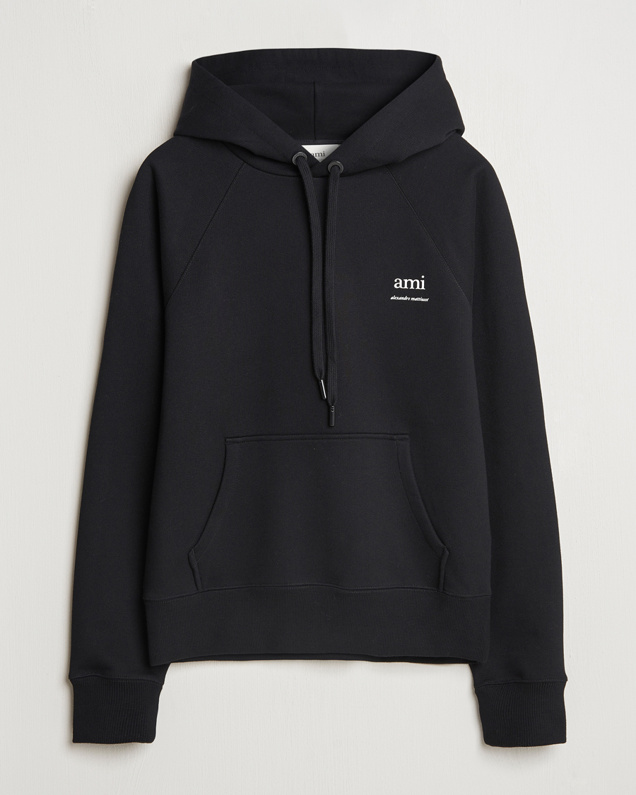 Heren | Truien | AMI | Logo Hoodie Black