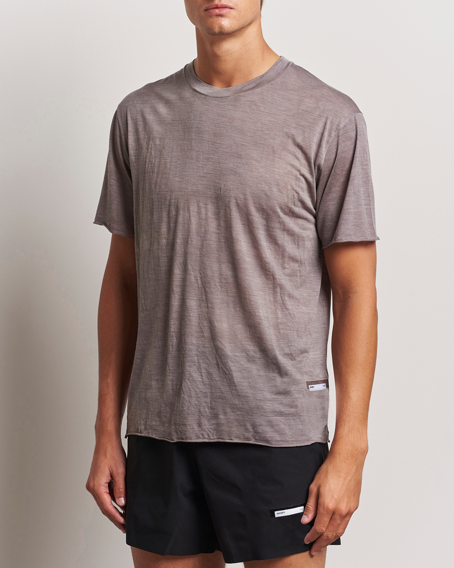 Heren | T-shirts | Satisfy | CloudMerino T-Shirt Sun Bleached Fallen Rock
