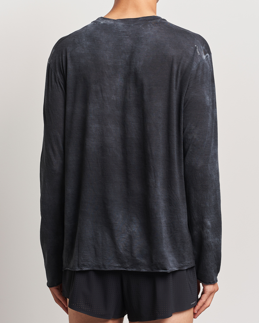 Heren | T-shirts | Satisfy | CloudMerino Long Sleeve T-Shirt Sun Bleached Black