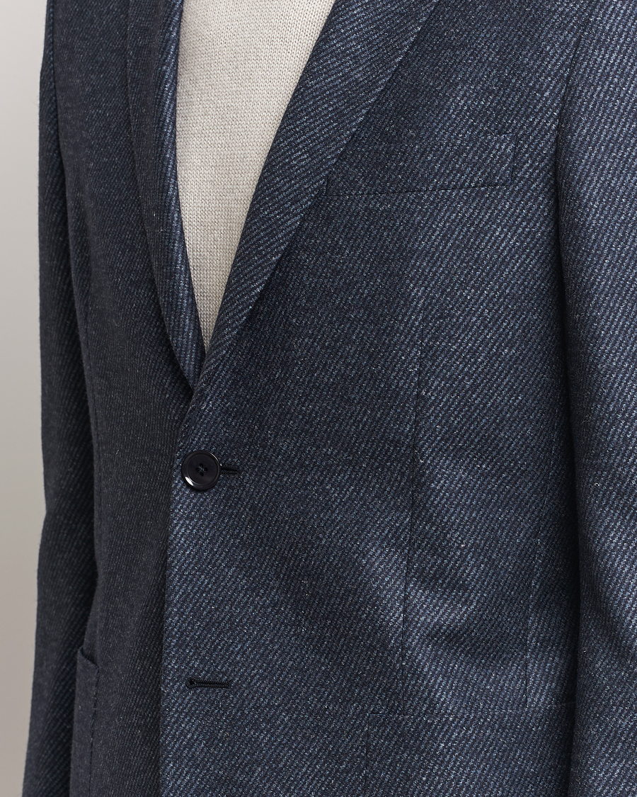 Heren | Blazers | Zegna | Unconstructed Wool/Cashmere Blazer Dark Blue