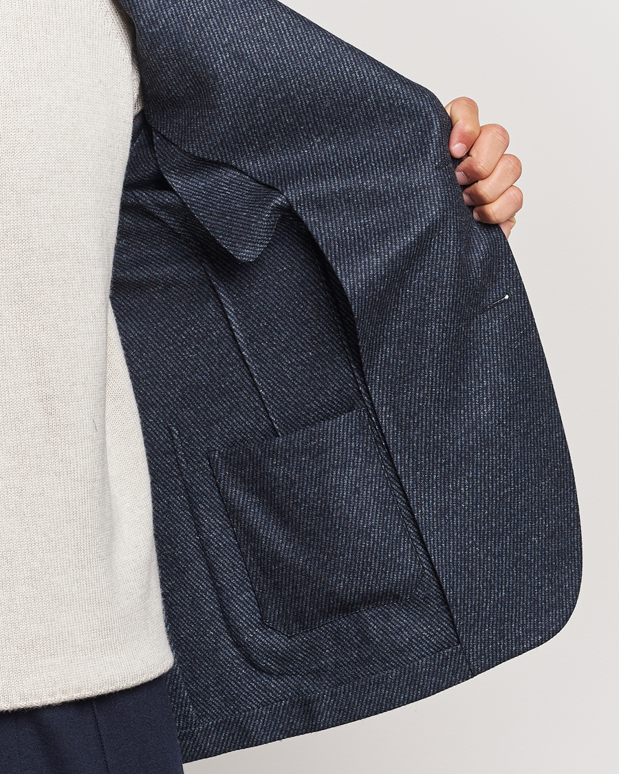 Heren | Blazers | Zegna | Unconstructed Wool/Cashmere Blazer Dark Blue