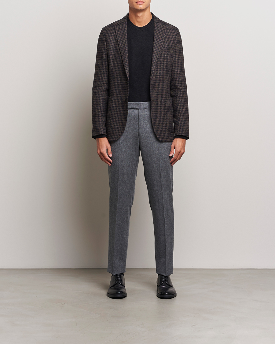 Heren | Blazers | Zegna | Unconstructed Wool/Cashmere Blazer Brown Check