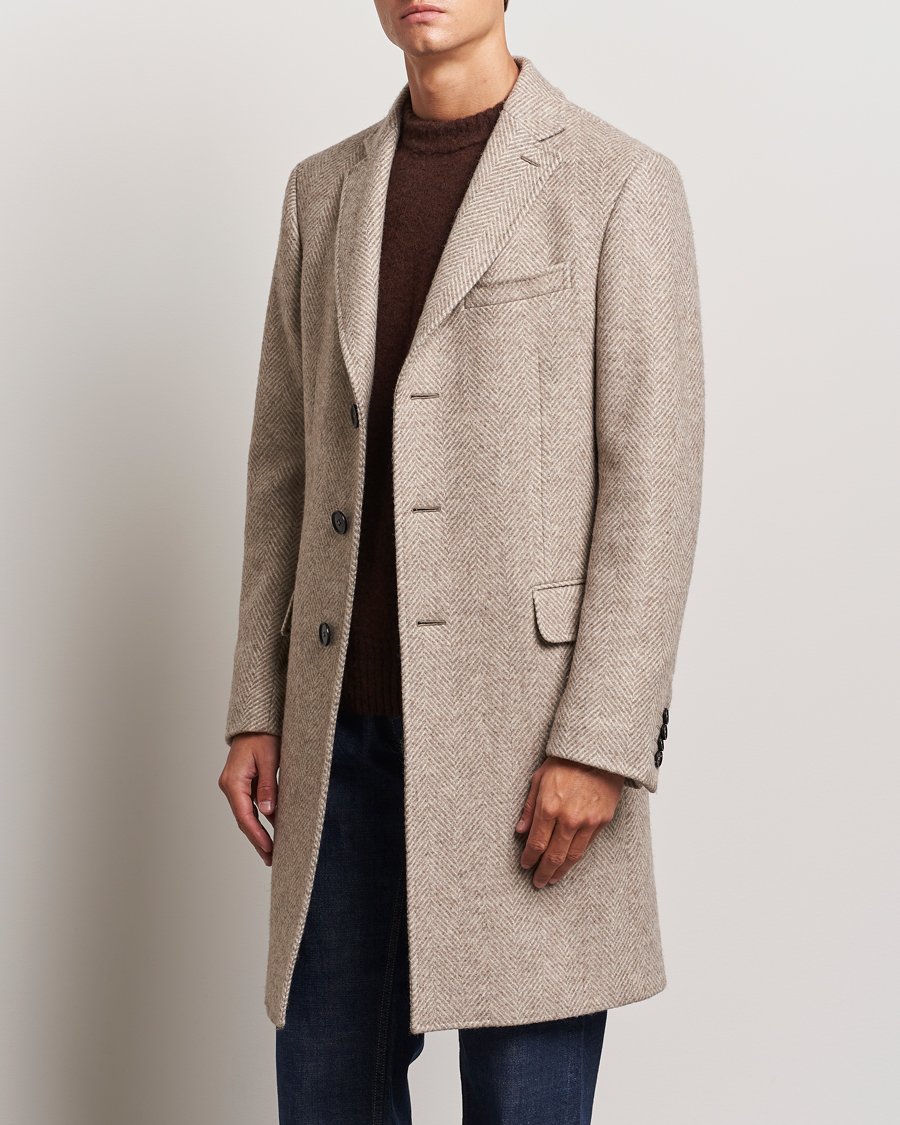 Heren | Jassen | Zegna | Wool/Cashmere Double Breasted Coat Beige