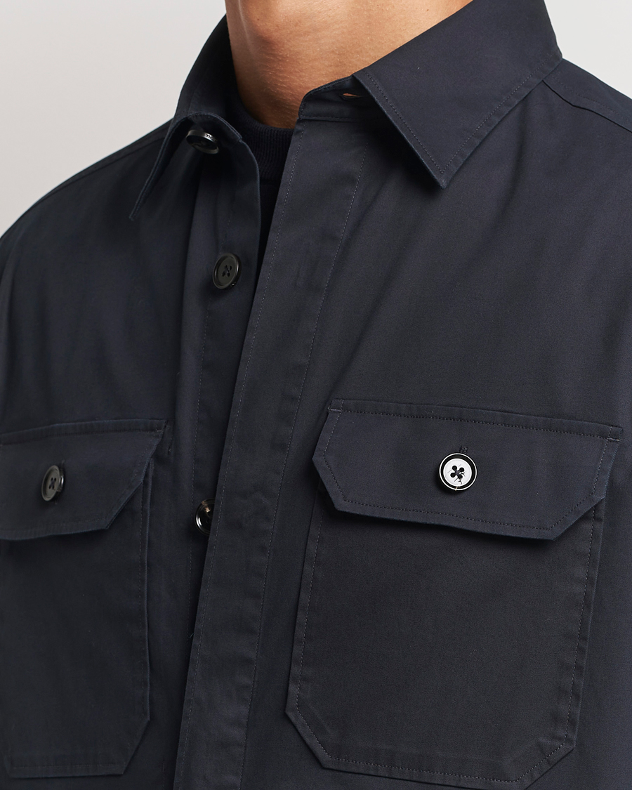 Heren | Overhemden | Zegna | Cotton Overshirt Navy