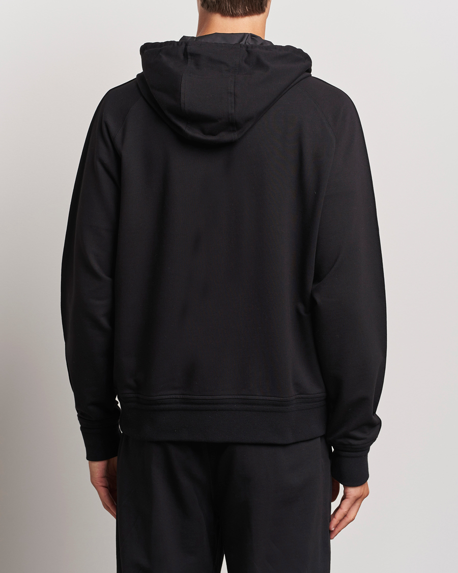 Heren | Truien | Zegna | Cotton Stretch Zip Hoodie Black