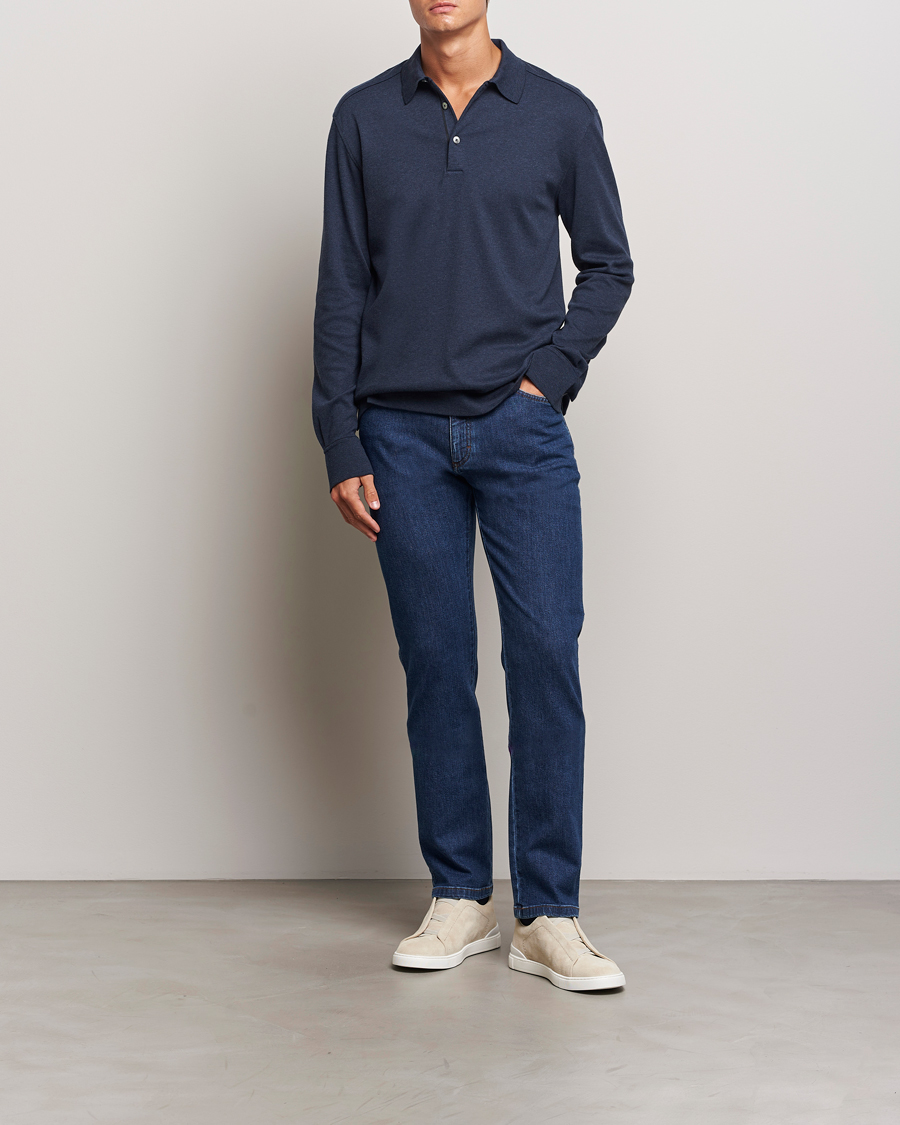 Heren | Jeans | Zegna | 5-Pocket Denim Jeans Stone Washed