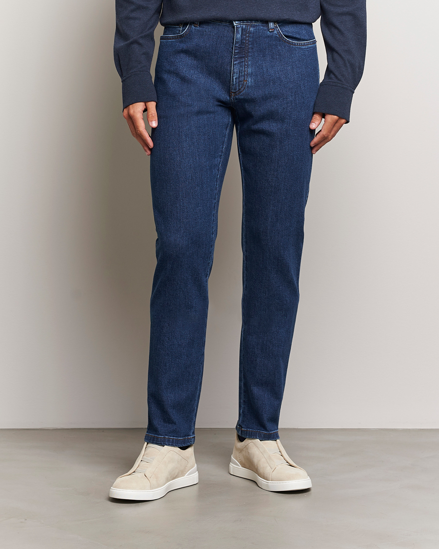 Heren | Jeans | Zegna | 5-Pocket Denim Jeans Stone Washed