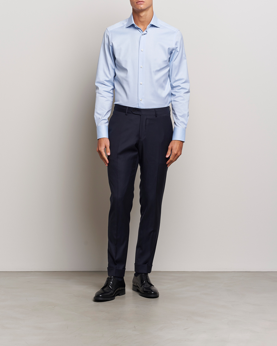 Heren | Overhemden | Zegna | Slim Fit Oxford Dress Shirt Light Blue