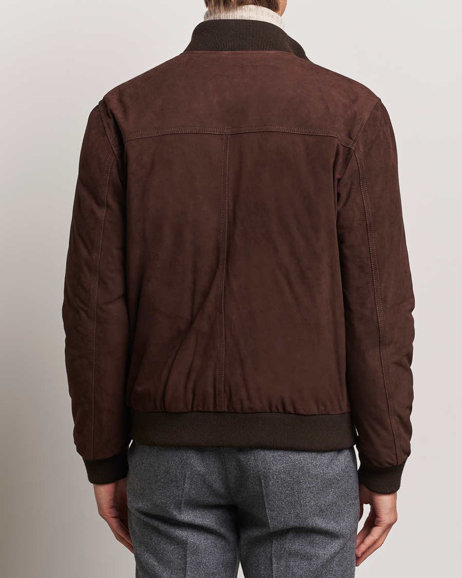 Heren | Jassen | Valstar | Goose Down Valstarino Dark Brown Suede