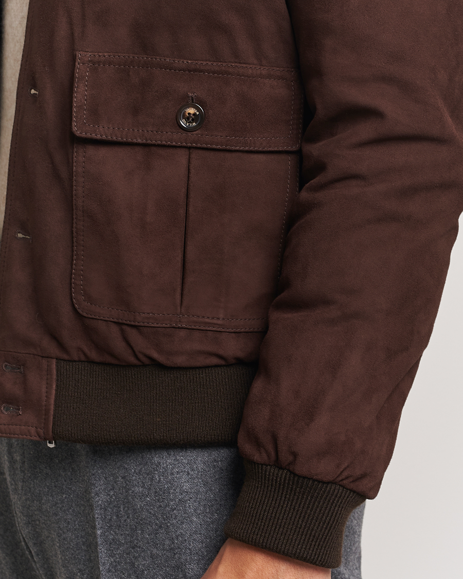 Heren | Jassen | Valstar | Goose Down Valstarino Dark Brown Suede