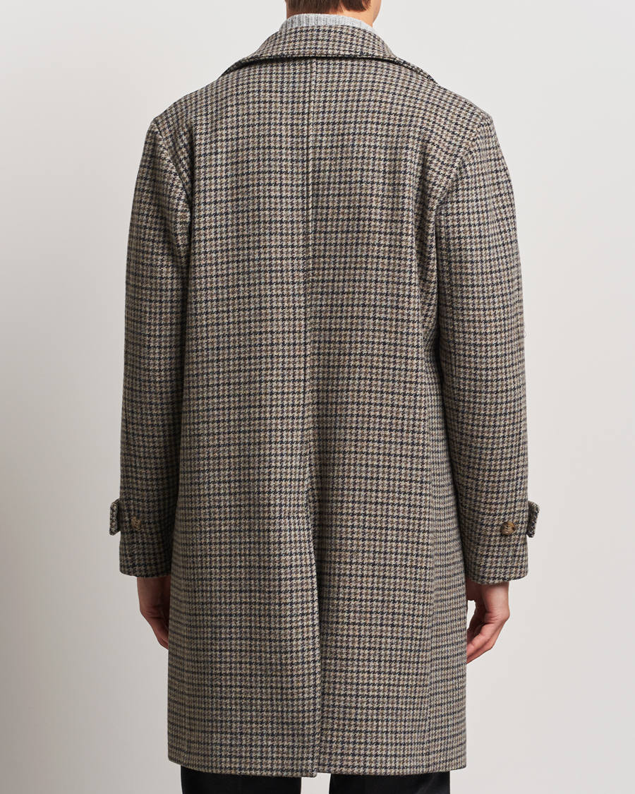 Heren | Jassen | Valstar | Marcello Wool Overcoat Grey Houndstooth