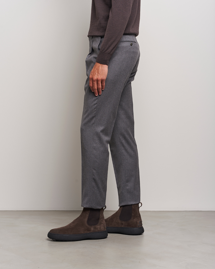 Heren | Tod's Gommino Chelsea Boots Dark Brown Suede | Tod's | Gommino Chelsea Boots Dark Brown Suede