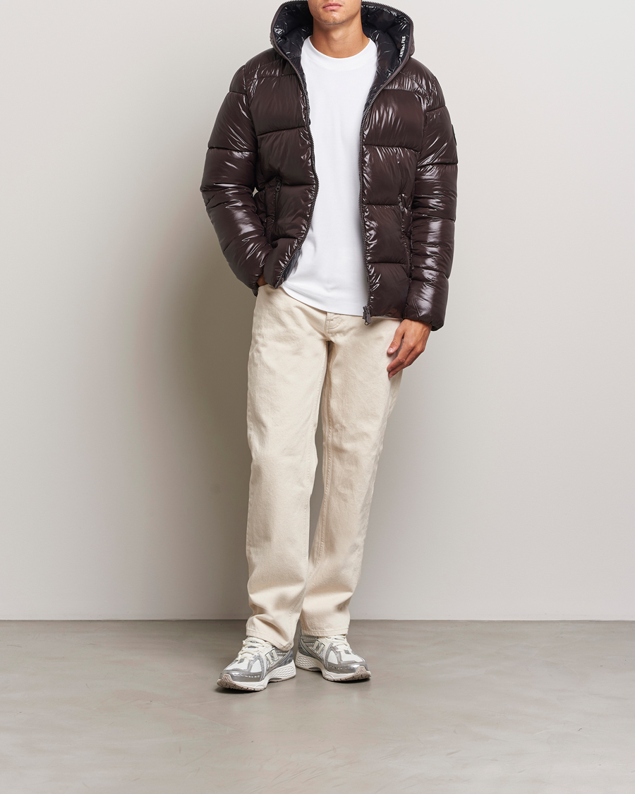 Heren | Jassen | Save The Duck | Edgard Padded Puffer Brown Black